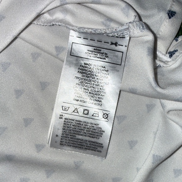 Adidas Blue Polo with White Accents - Picture 5 of 7